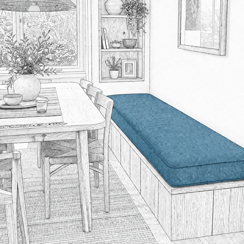 Breakfast Bench Kitchen Nook Cushions