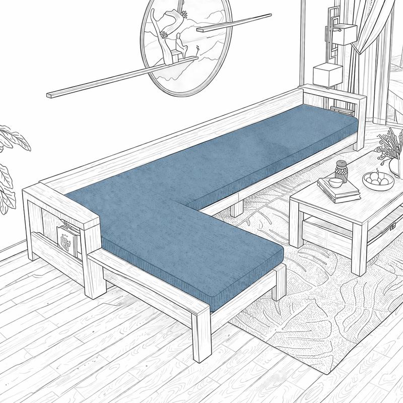L Shape Bench Cushions