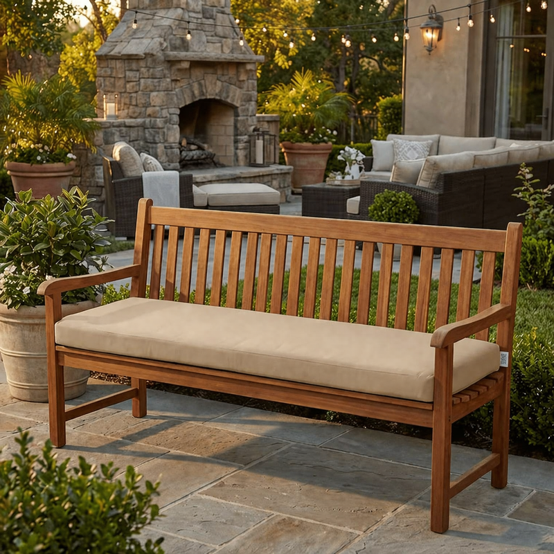 Custom Outdoor Rectangle Bench Cushion