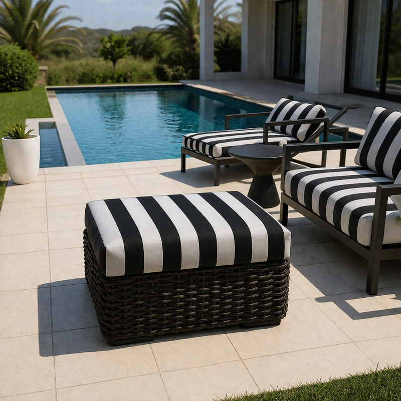 Sunbrella Rectangular Square Ottoman Cushions