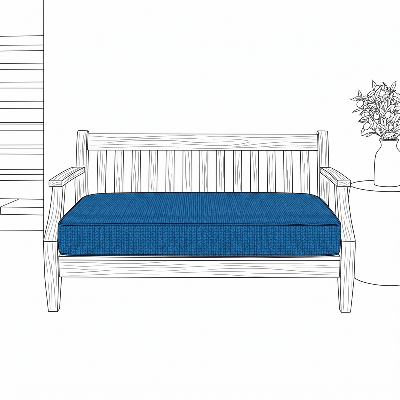 Custom Outdoor Loveseat Cushions