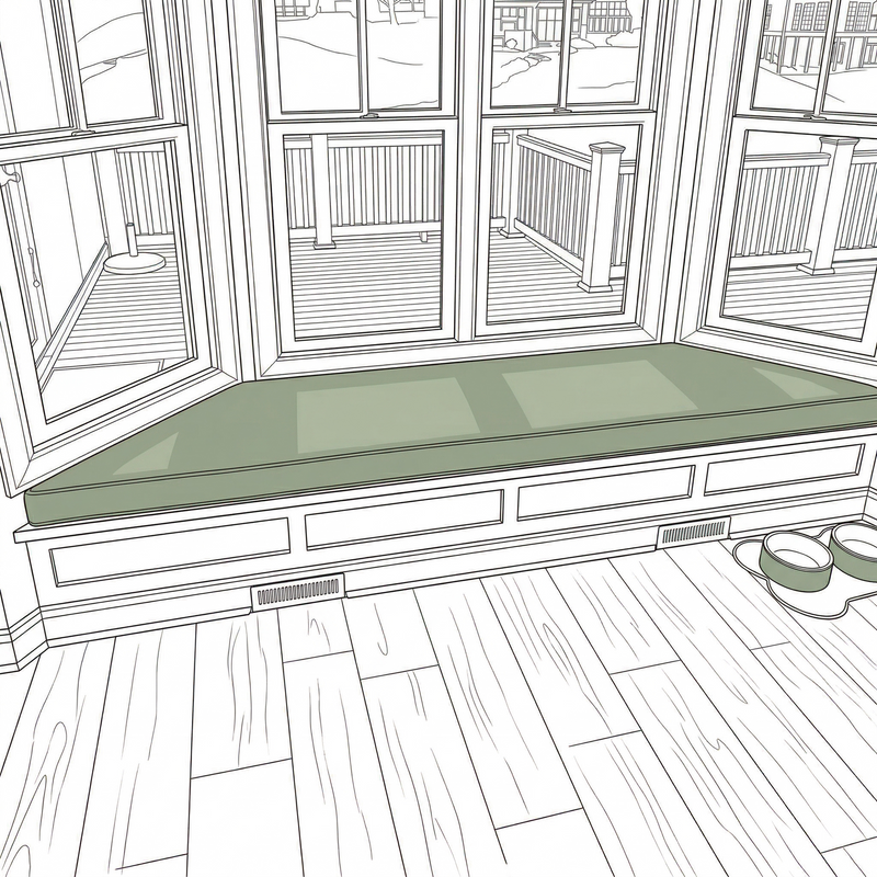 Trapezium Bench & Sofa Seat Cushions